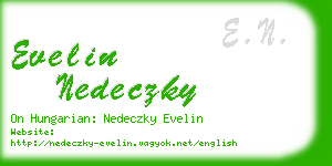 evelin nedeczky business card